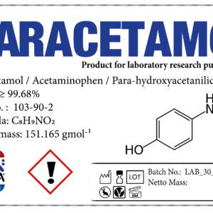 🧪 Paracetamol (4-Acetamidophenol) | High-Purity Analytical Reference Standard | CAS 103-90-2 | Nonsensia Lab -1000mg