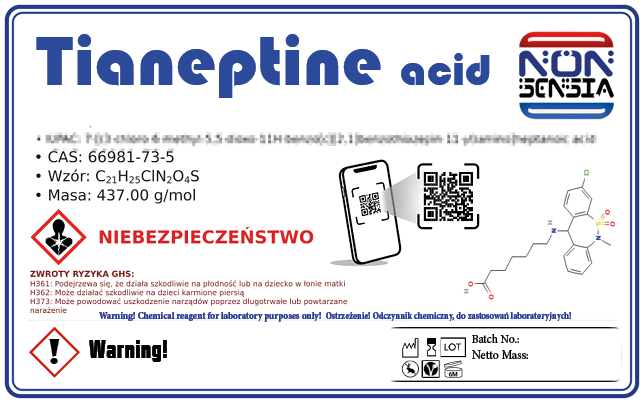 Buy Tianeptine Acid 66981-73-5 Online | Price & Chemical Shop