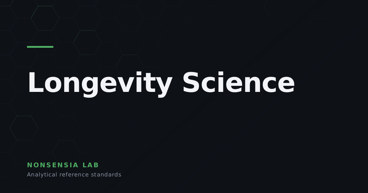 Longevity Science — analytical reference standards, Nonsensia Lab